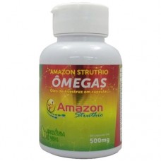 ÓLEO DE AVESTRUZ com 60 cápsulas ÔMEGA 3,6,7 e 9 AMAZON STRUTHIO